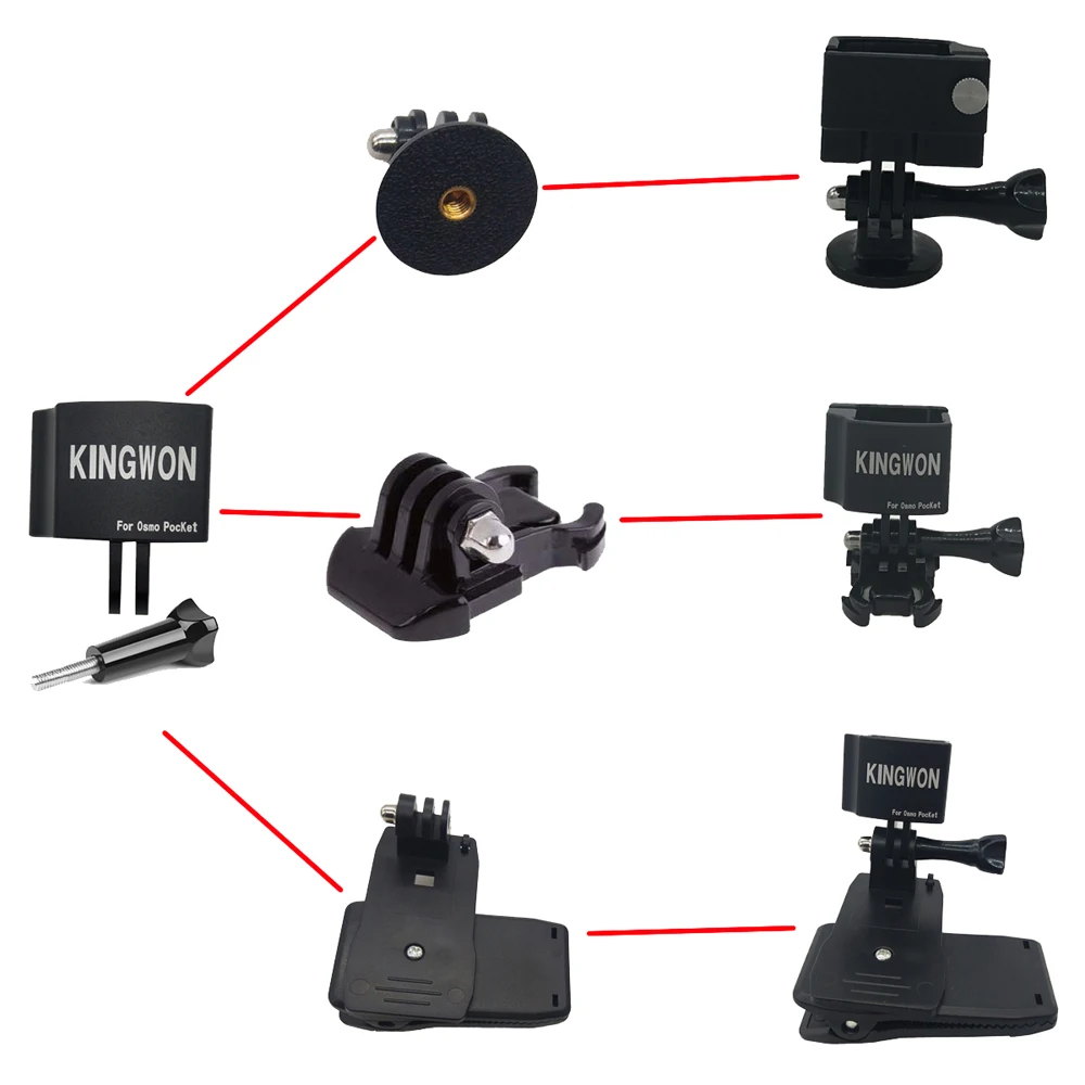 Для DJI OSMO карманная Портативная подставка аксессуары для расширения кронштейн с рюкзаком зажим для DJI OSMO Карманный карданный Стабилизатор камеры