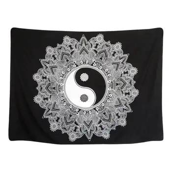 

Wall Hanging Yinyang Tapestry Hippie Mandala Tapestries Indian Traditional Cotton Tapestry Bohemian Bedspread Bedroom Dorm
