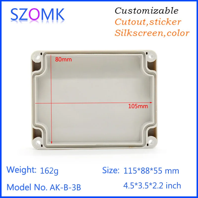 IP65 waterproof plastic enclosure for electronics instrument housing case plastic waterproof device box  (9)