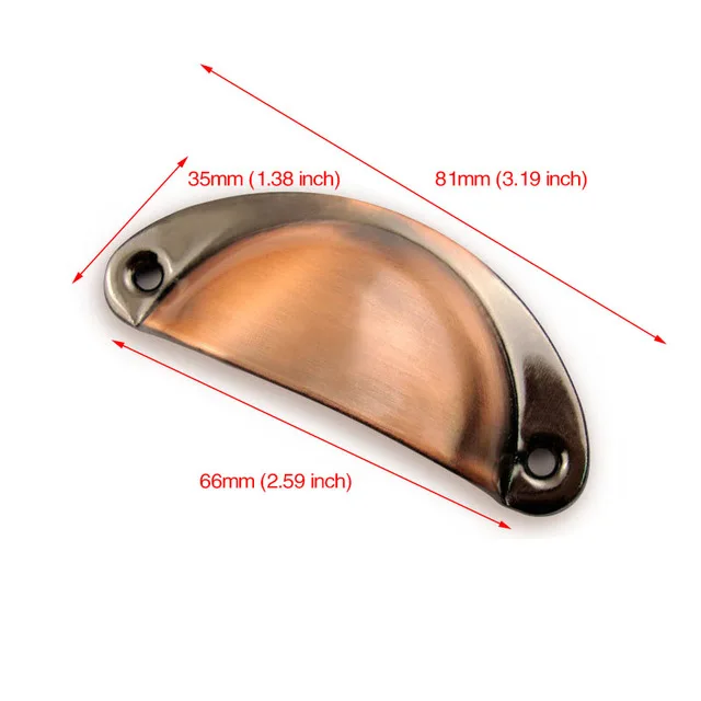 2 шт Ретро Металлические Ручки для ящика кухонного шкафа и мебельные ручки ручной работы антикварный шкаф латунные ручки - Цвет: 7