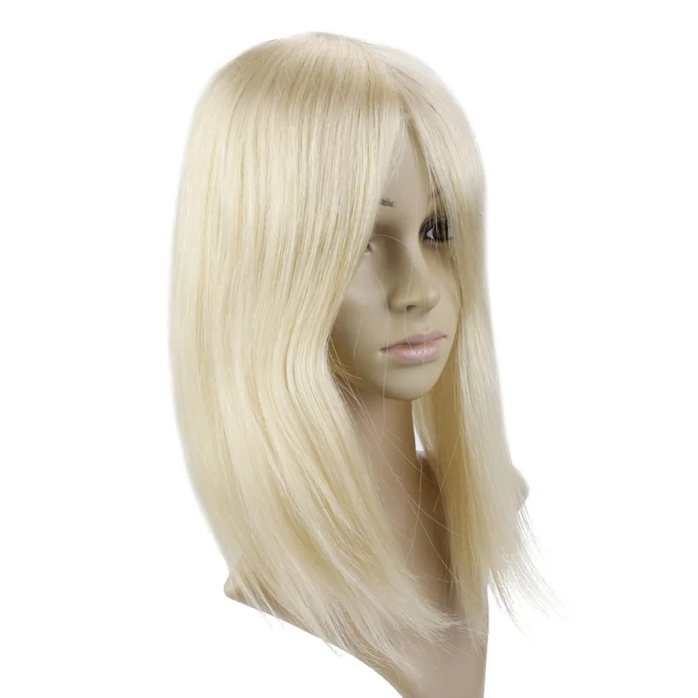 Full Shine 20-40g Remy Hair Topper Crown Hair Piece #613 12*6cm Crown For Women Mono Toppers With Clop Toupee For Thinning Hair Full Shine 20-40g Remy Hair Topper Crown Hair Piece #613 12*6cm Crown For Women Mono Toppers With Clop Toupee For Thinning Hair