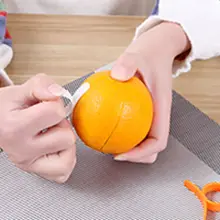 10 шт. кухонные приспособления инструменты для кухни Овощечистка для очистки пальчикового типа открытая оранжевая кожура оранжевое устройство