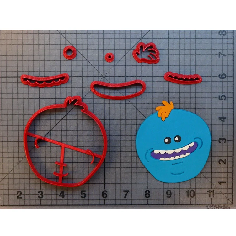 

Rick and Morty Meeseeks Cookie Cutter Set Custom Made 3D Printed Cookie Cutter Cake Decorating Tools Biscuit Cake Cutter