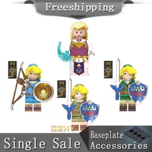 Поп фигурки легенда о Зельде игра принцесса Zelda Link строительные блоки маленькие куклы игрушки для детей подарок WM6053