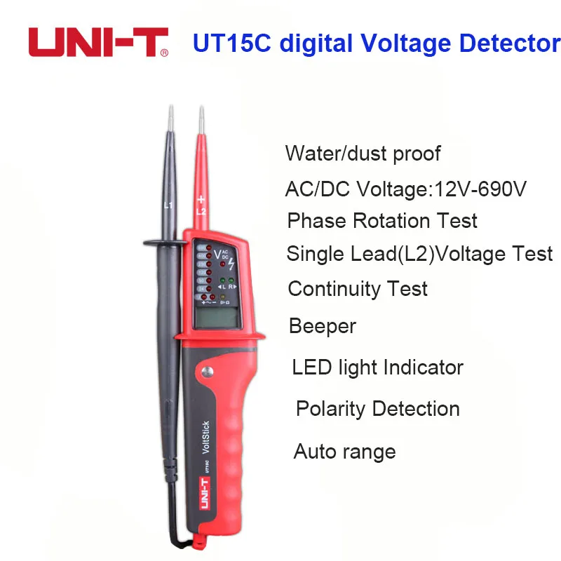 ALL WEATHER WATER RESISTANT ELECTRICAL VOLTAGE TESTER SCREWDRIVER AC DC NEW