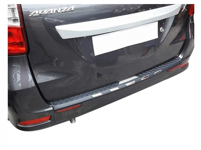 ABS car rear bumper guard sticker For toyota avanza accessories step sill For toyota avanza YCSUNZ