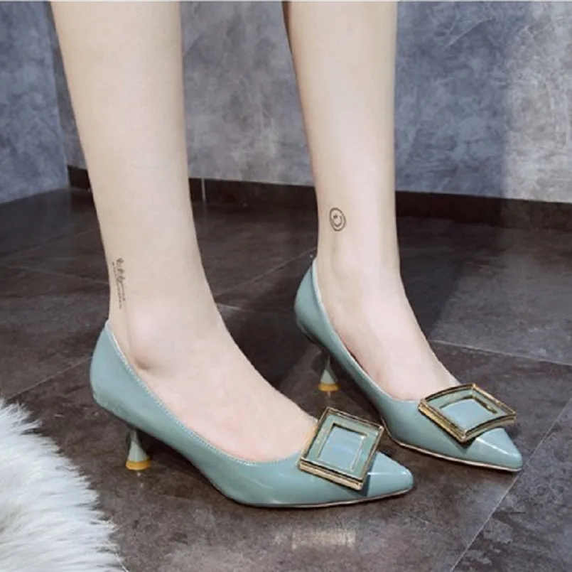 Talon d Lady c Mode Pompes a Cuir Doux F3046 Femmes Club Marlisasa Bureau Party B Night Pu Chaussures Casual De Haut Femme Noir En fqqxvwgA7