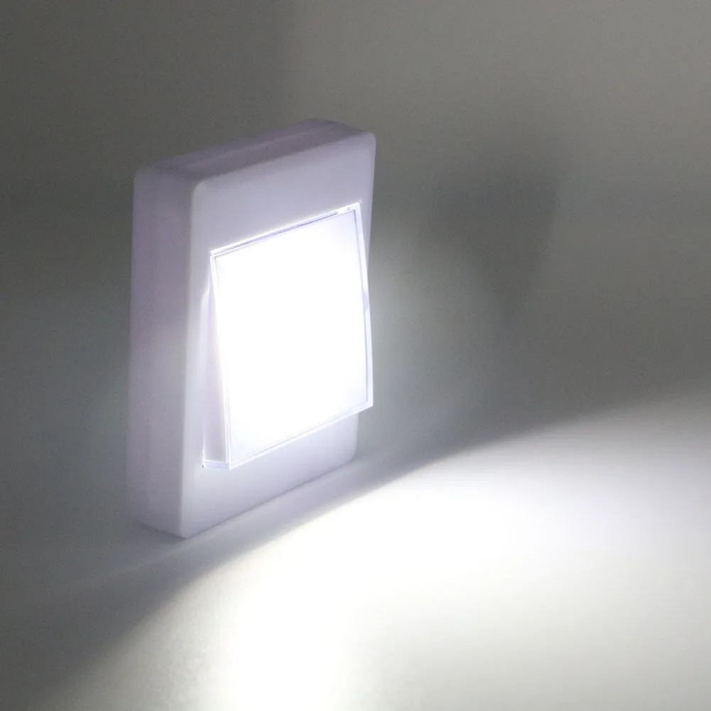 

COB Led Switch Night Light Lamps Bedroom Lamp Bathroom Light For Baby Home Illumination Night Lighting Powered By 4*AAA Battery