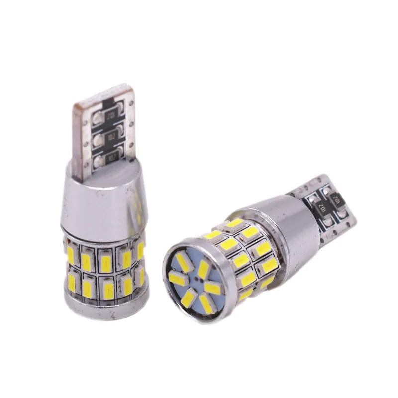 

High T10 Canbus!! 2PCS t10 W5W 194 3014 30 SMD Can-bus Error Free 30 Led Interior LED Lights White 6000K Canbus 360LM