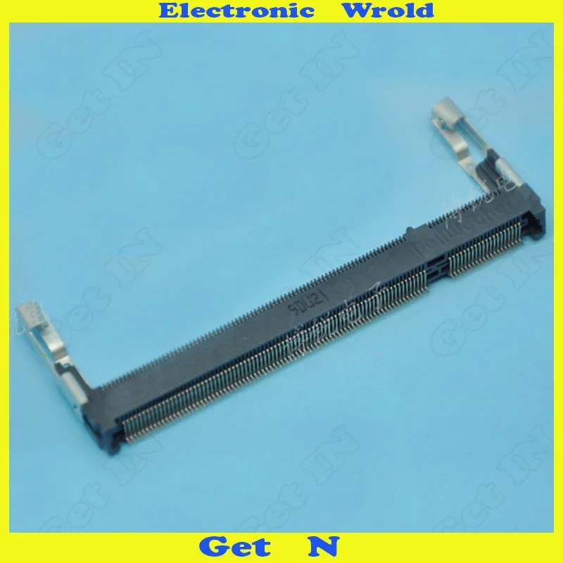 

5pcs 1.8V DDR2 Connector Height 5.2mm Sockets Reverse Type 200PIN Laptop Memorry Card Connector