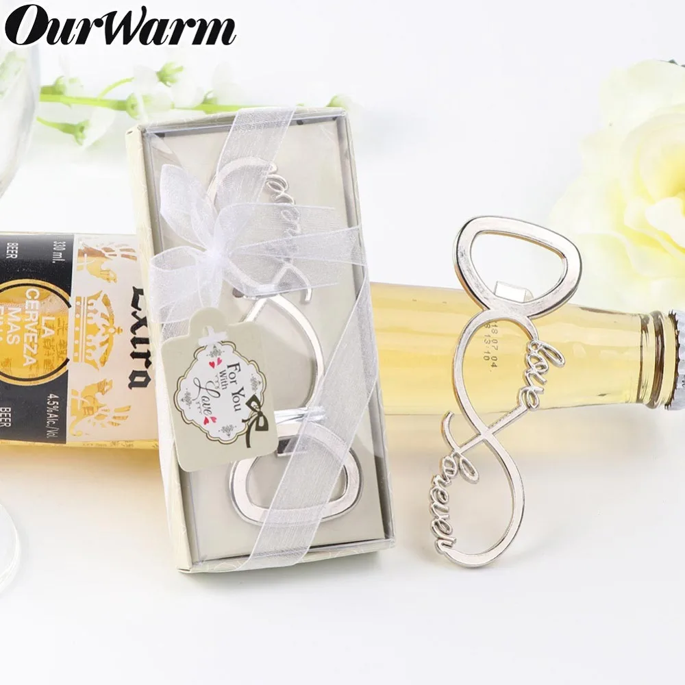 

OurWarm 12 PCS Wedding Decoration Wedding Souvenirs For Guest Beer Bottle Opener Gift With Favor Box For Wedding Party Supplies