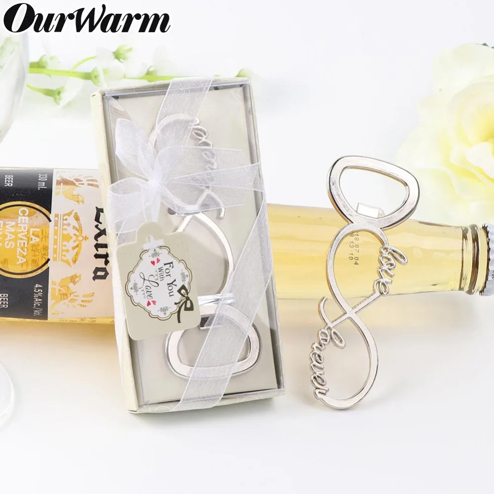 OurWarm 10 шт Love Forever открывалка для пивных бутылок из нержавеющей стали Свадебные