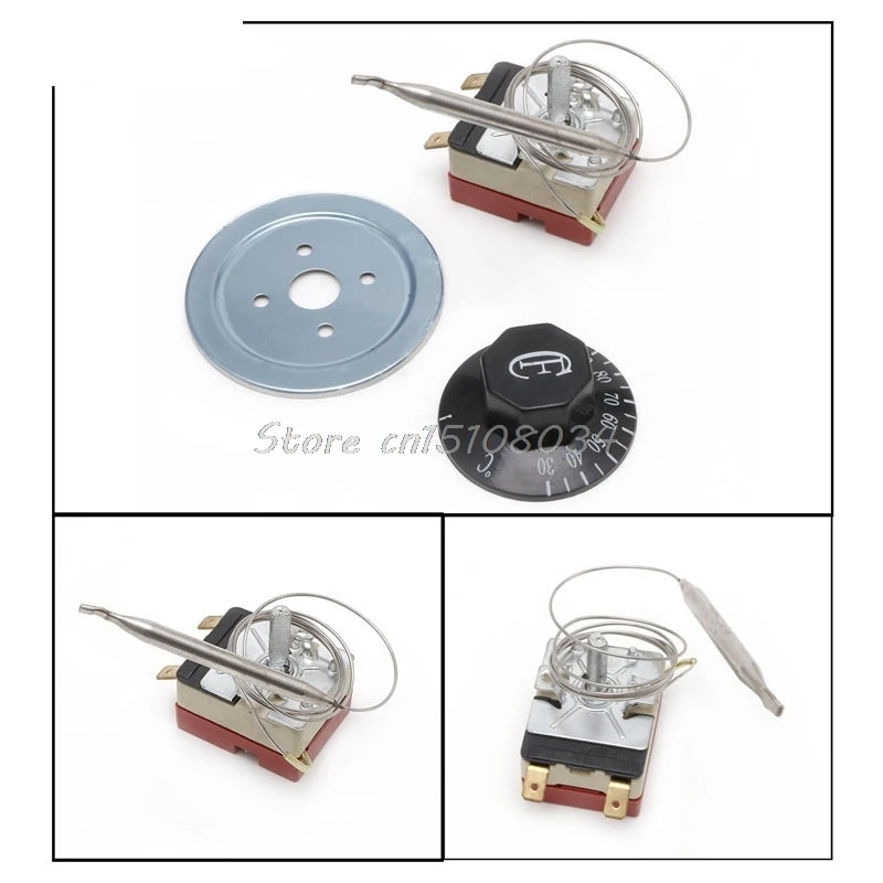 

Temperature Controller 30-110 Celsius Thermostat Knob Capillary Switch 16A 250V #S018Y# High Quality
