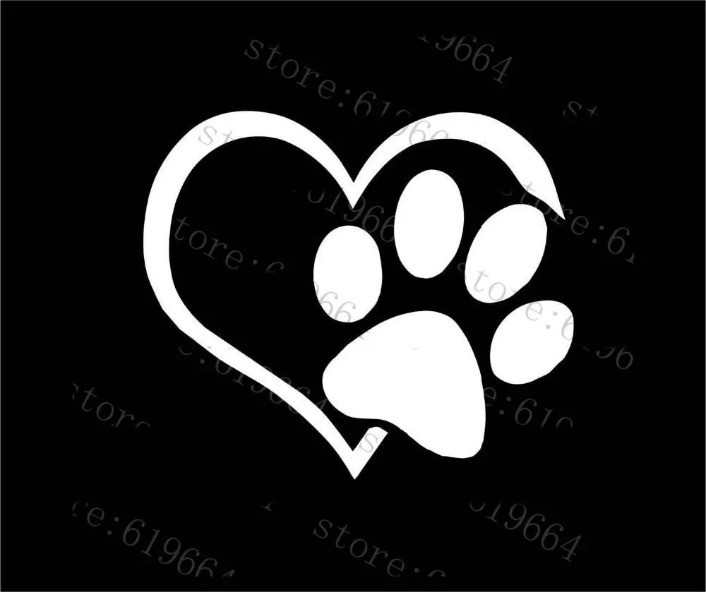 Виниловый смартфон Heart Paw стикер на бампер или окно adopt bully cat dog Laptop Boat truck AUTO стену