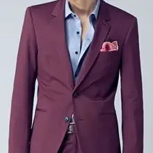 Индивидуальный заказ итальянский Стиль бордовые мужские для свадьбы или выпускного бала выпускников Костюмы 2 шт. жениха Смокинги для женихов Best мужчина дружки костюм TERNO