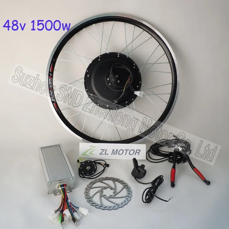 Мощный электрический велосипед diy kit 1500 Вт 48 В бесщеточный двигатель постоянного