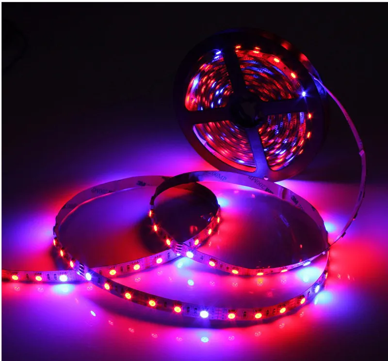 

5050 Grow LED Flexible Strip Tape Light 4:1 4 Red 1 Blue Aquarium Greenhouse Hydroponic Plant Growing Lamp 60led/m 1/2/3/4/5M