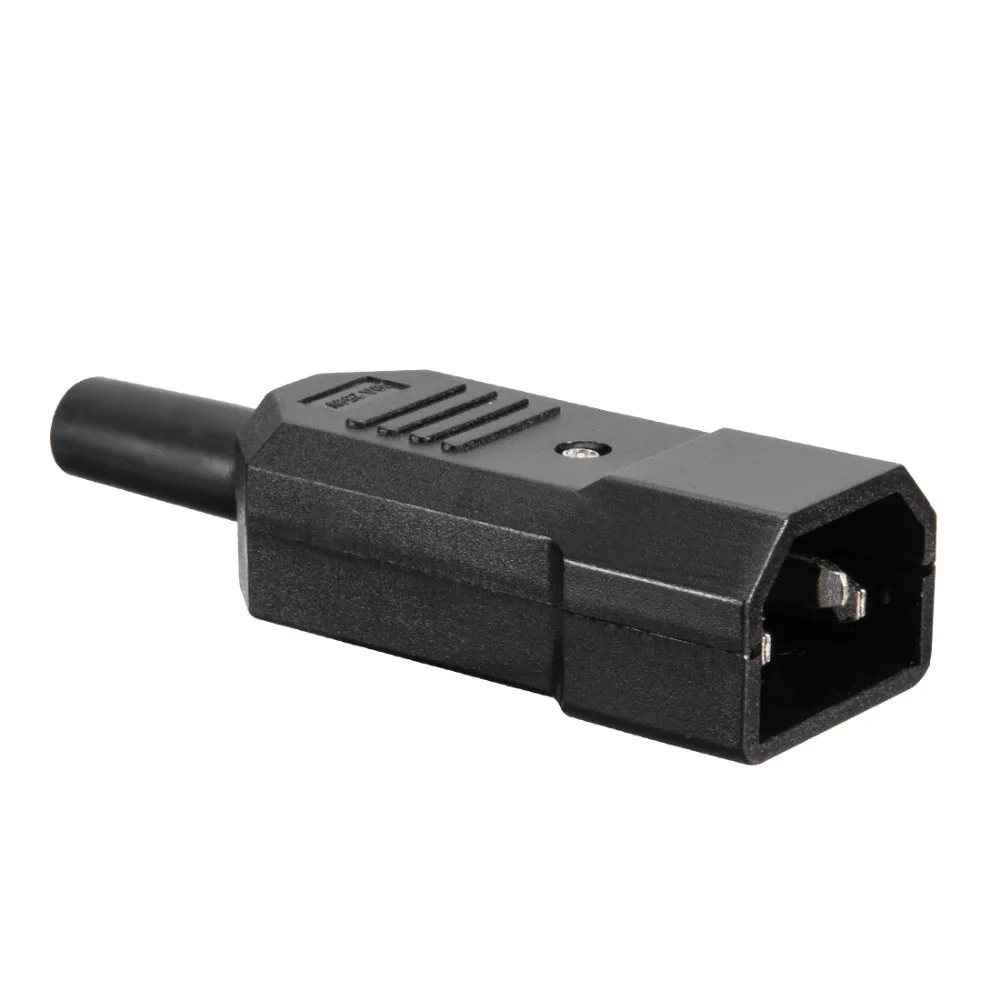Uxcell 10 шт. AC250V 10A Male 3 клеммы крепление панели IEC320 C14 разъем адаптера питания для