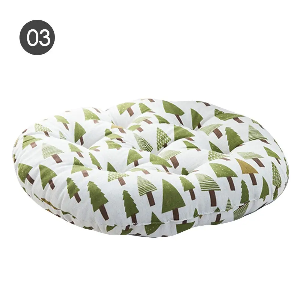 Круглая хлопковая льняная подушка, медитирующая подушка для сиденья, японский футонный коврик, диван, подушка, дышащая впитывающая влагу - Цвет: 3