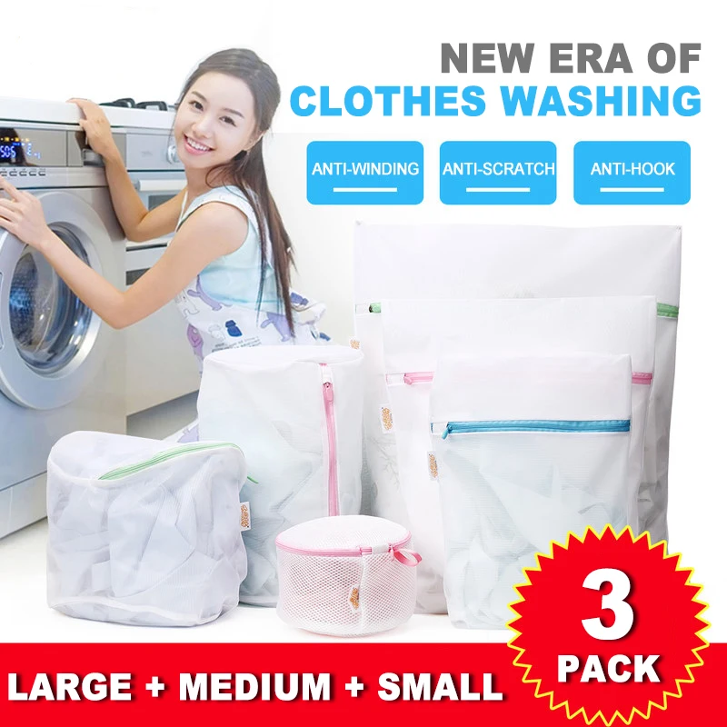 Bra laundry bags washing machine fine mesh underwear net bag large size