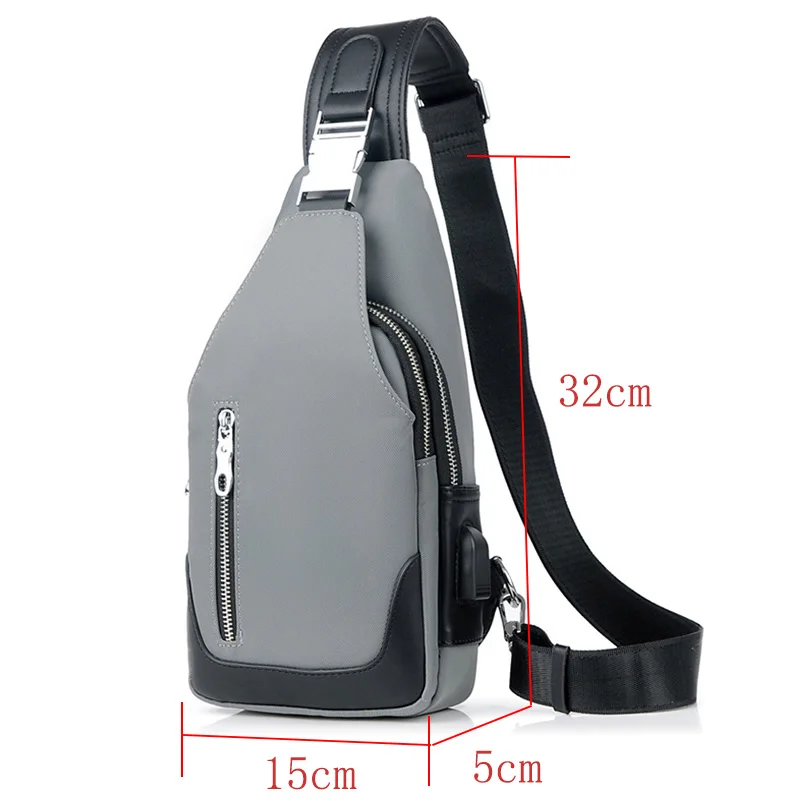 YABEISHINI New Arrival Crossbody Bags Men Chest Pack Unisex USB Charge Anti Theft Messengers Bag Trip Waterproof Shoulder Bag YABEISHINI New Arrival Crossbody Bags Men Chest Pack Unisex USB Charge Anti Theft Messengers Bag Trip Waterproof Shoulder Bag