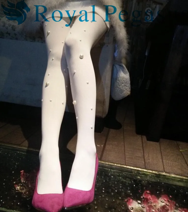 

A new spring hand drill drilling pearl lace Stockings Pantyhose