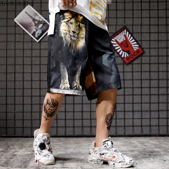 

AreMoMuWha Summer NewOriginal Thin Section Beach Five ShortS Loose Boys Casual Sports Shorts Hip Hop Tide Brand sweatpantsQX730