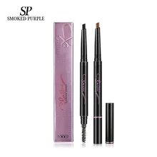 1 шт., брендовый макияж, 5 цветов, карандаш для бровей, двойной карандаш для бровей, карандаш для бровей