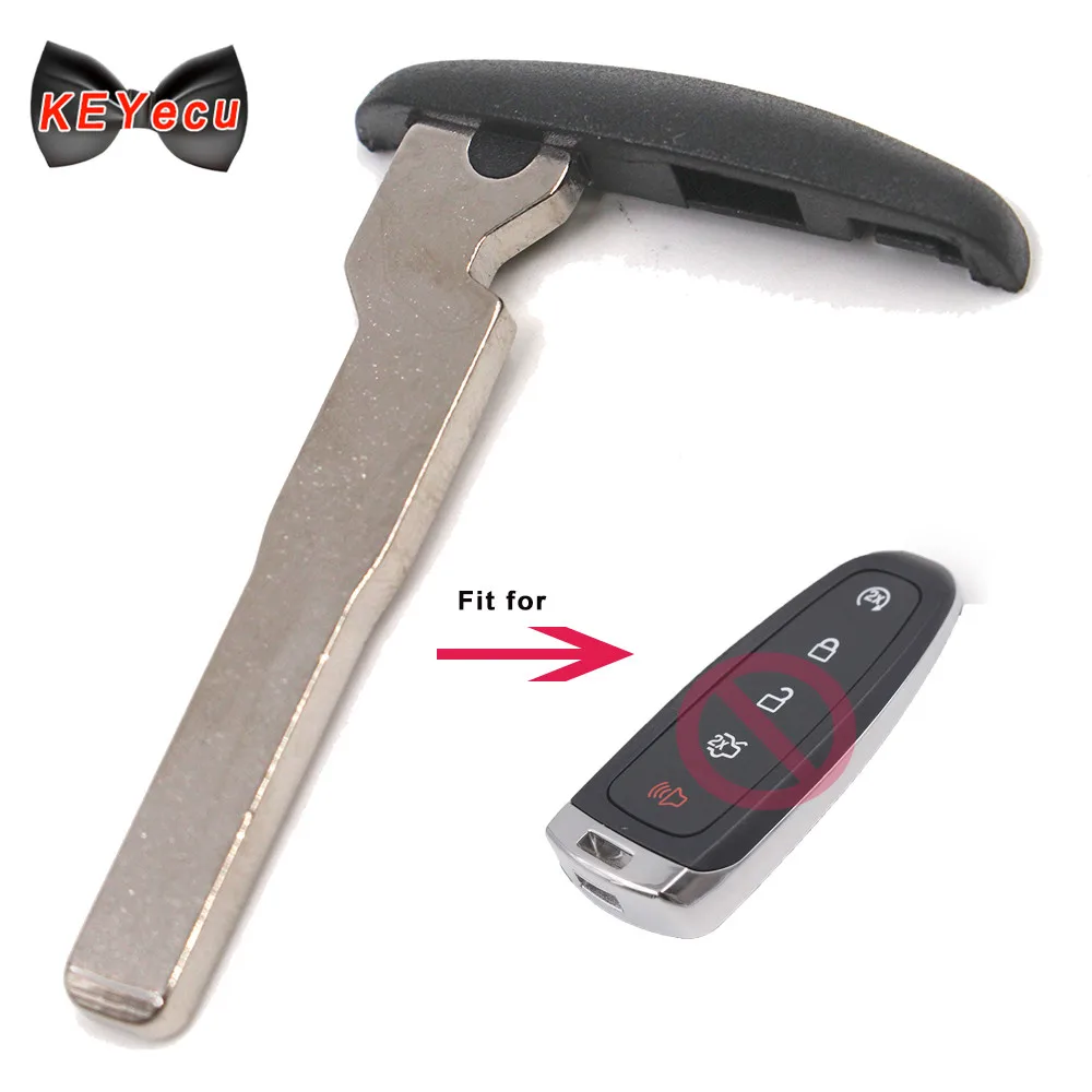 

KEYECU Uncut Smart Remote Emergency Insert Key Blade HU101 for Ford Edge Escape Explorer Flex Focus 2011-2015