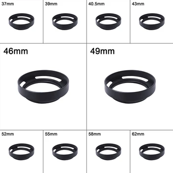 

37mm-62mm Metal Hollow Lens Hood Sun Shade Cover for Nikon Canon Sony Pentax Fujifilm Cameras SGA998