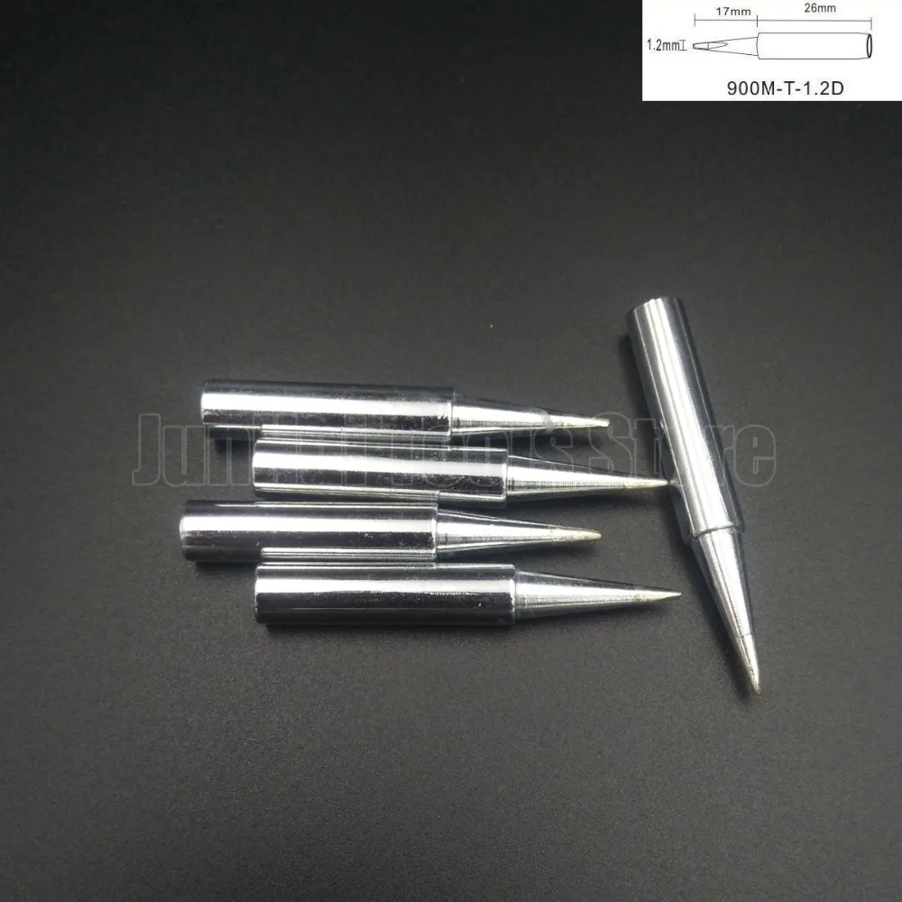 5 шт. наконечник паяльника 900M T 1.2D для Hakko Saike aoyue yihua cxg 936D 936 852d + 909D ремонт