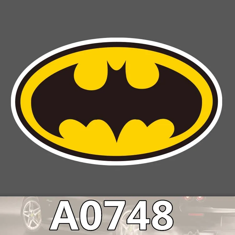 Bevle A0748 Batman Sign Skateboard Graffiti Notebook Motor Stickers Decal Fridge Waterproof Sticker for Cars
