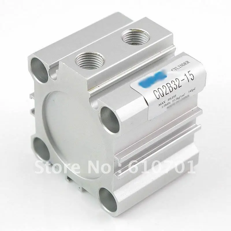 SMC Type CDQ2B32-20D Miniature Compact Cylinder Double Acting Single Rod 32-20mm