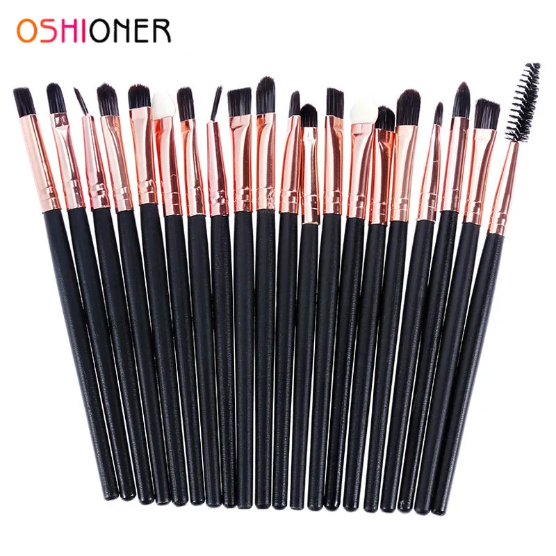 

Professional 20 PCS Black soft Makeup Brushes Set Foundation Highlighter Blush Powder Kit Eyeshadow Make Up Tool Cosmetic brush