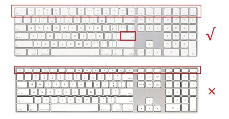 US Version English Keyboard Cover for iMac Magic Bluetooth Keyboard with Numeric Keypad A1843