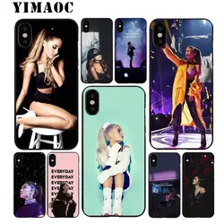 YIMAOC Ariana Grande богиня Мягкие TPU черный силиконовый чехол для iPhone X или 10 8 7 6 6 S плюс 5 5S SE Xr Xs Max