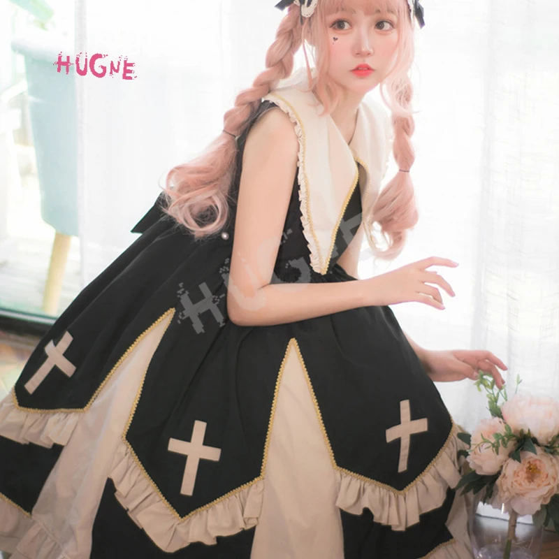 Dark-Angel-Gothic-Lolita-Dress-Pointed-Collar-Cross-Embroidered-Party-Dress(12)