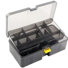 SEAWARD Рыбалка инструменты съемный прозрачный серый двойной слои Luya интимные аксессуары коробка 21,5*12*6,7 см