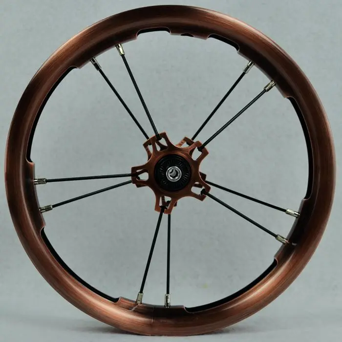 Clearance PASAK 12-inch wheels Straight-pull bearing Sliding bike wheel set  BMX child balance bicycle wheel Bronze color 1