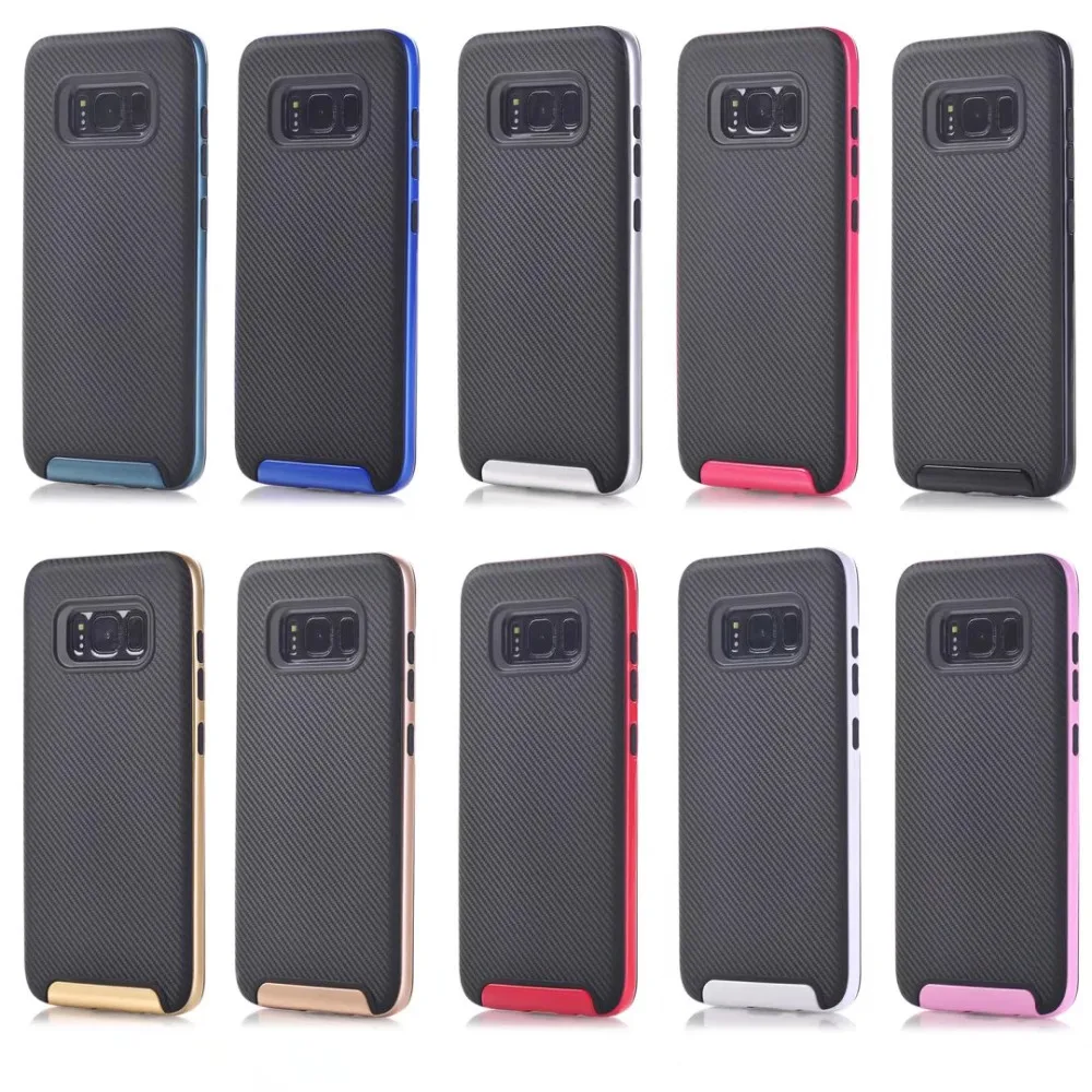 Новый гибридный противоударный противоскользящие hard back case cover for samsung galaxy s8/s8 плюс