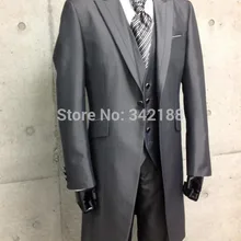 Реальные фото одна кнопка жених смокинги шафером пик дружки мужчины свадебные костюмы жених( куртка+ брюки+ галстук+ жилет) weddi