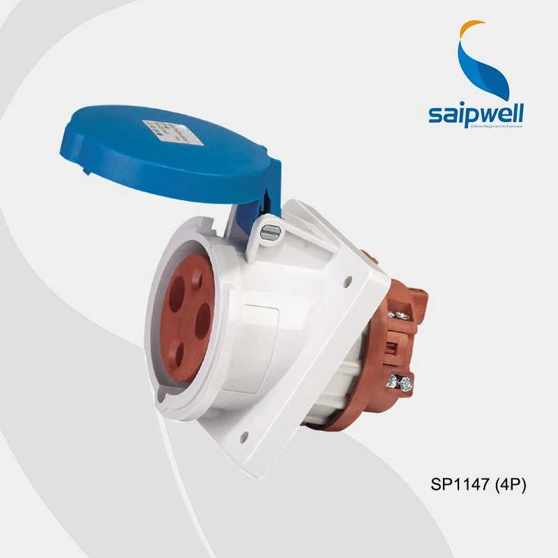 

Free Shipping CEE/ IEC International Standard IP44 industrial use power socket 230V,63A ,3 pin