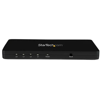 

StarTech.com 4K HDMI 4-Port Video Splitter – 1x4 HDMI Splitter w/ Solid Aluminum Housing – 4K 30Hz, HDMI, 4x HDMI, 3