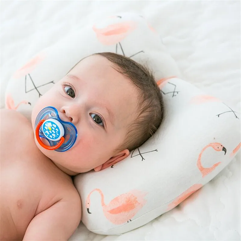 Муслиновая подушка для малышей, подушка для новорожденных, позиционер для малышей, анти-ролл, плоская подушка для головы для От 0 до 2 лет, детей, размер 21X32 см