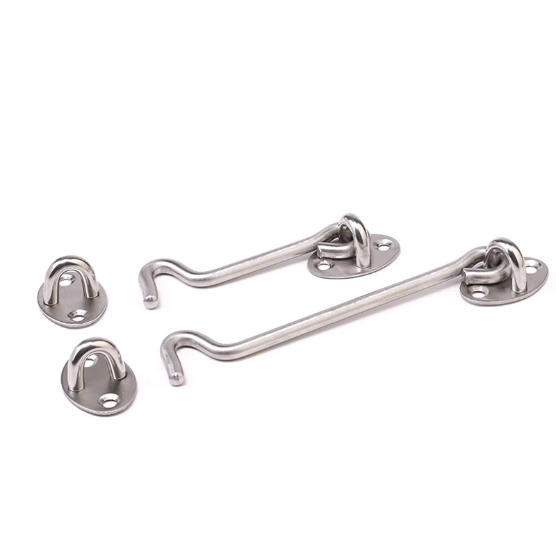

Cabin Hook Eye Latch Stainless Steel Hardware Hook Gate Door Swivel Window @LS NO29