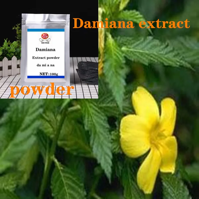 

100-1000g Damiana Extract Powder, Enhance Male Libido, Plant Extract Raw Materials, Da Mi A Na ,Free Shipping