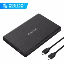 Чехол ORICO HDD 2,5 ''type-C SSD корпус USB3.1 10 Гбит/с USB C SSD футляр для внешнего жесткого диска HighSpeed для 7 мм SSD Поддержка UASP