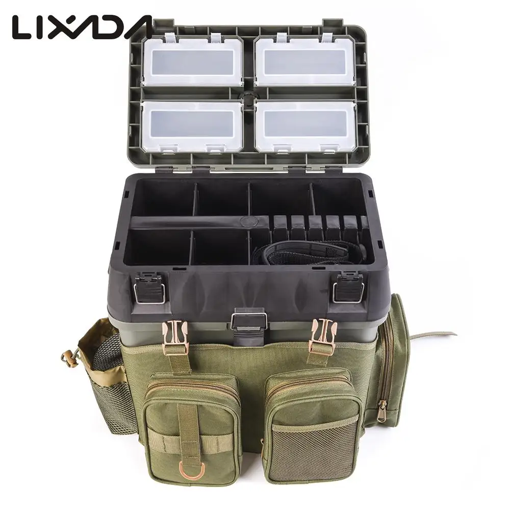 Многофункциональная сумка для рыбалки Lixada 600D из ткани Оксфорд коробка