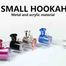 Мини Кальян трубка для курения табака водопровод с кожаной трубкой 41 мм держатель для табака фильтр дым 4 цвета наргиле падение