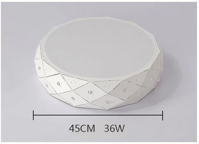 Современный светодиодный потолочный светильник, акриловый светильник для спальни, железный светильник для учебы, лампа для гостиной с регулируемой яркостью, AC110-260V, белый, круговой, внутренний светильник - Цвет корпуса: white